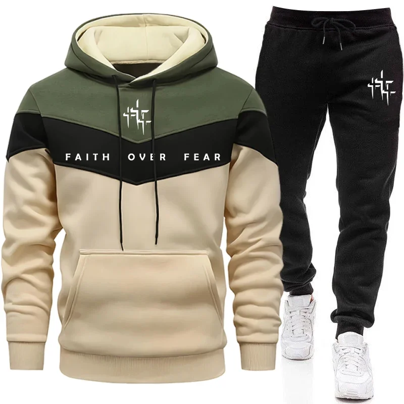 Winter Clothing Pants - Męski dres z kapturem i spodniami