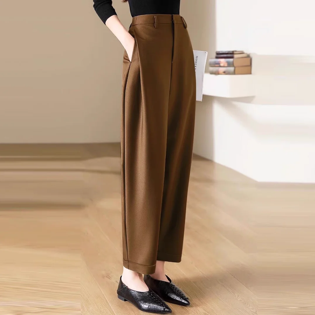 Winter Clothing Aesthetic - Spodnie z wysokim stanem spodnie damskie