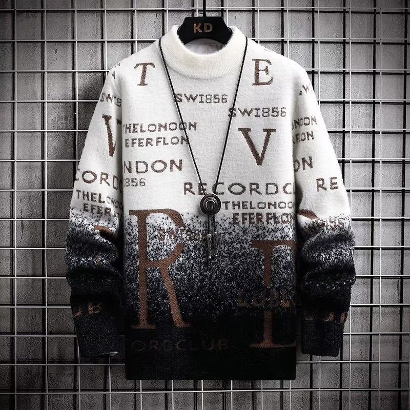 Winter Clothing English - 2022 jesienno-zimowy męski sweter koreański moda