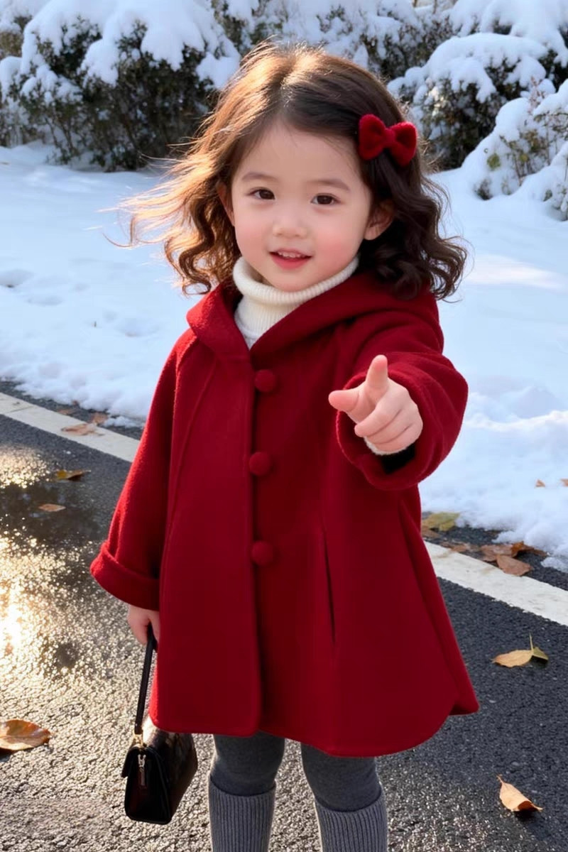 Dziewczęcy płaszcz wełniany na – Winter Clothing Baby Girl recenzja i cena