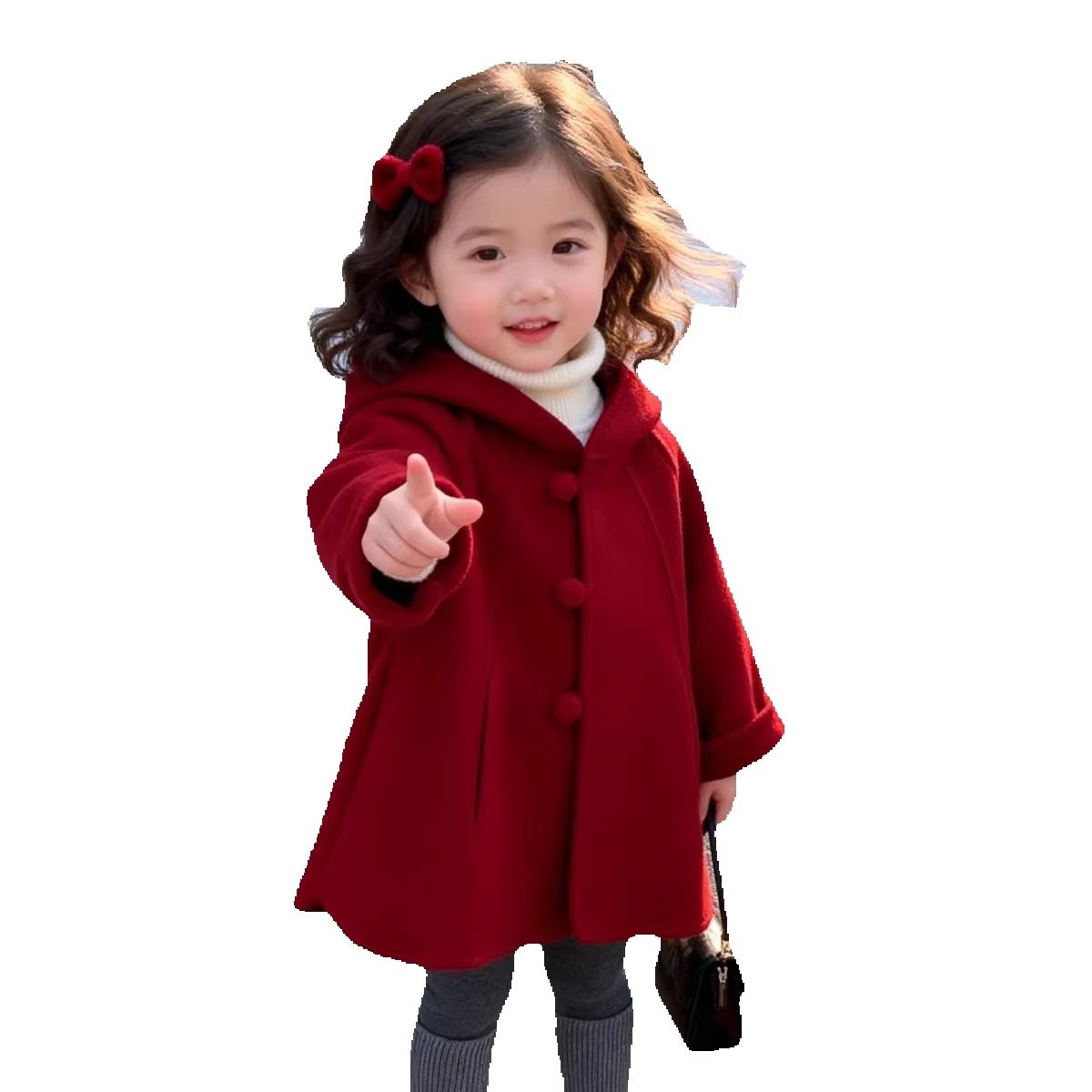 Dziewczęcy płaszcz wełniany na – Winter Clothing Baby Girl recenzja i cena