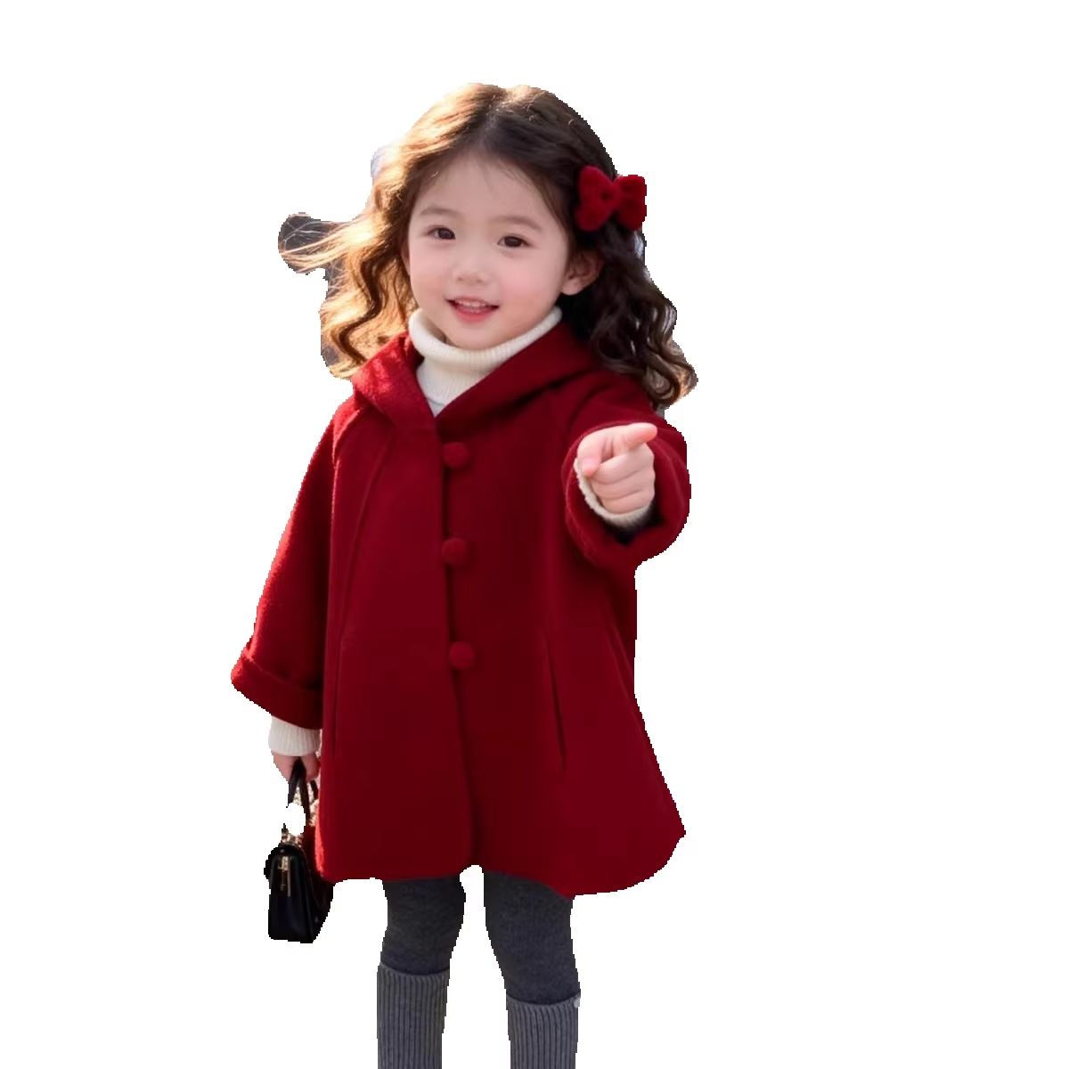 Dziewczęcy płaszcz wełniany na – Winter Clothing Baby Girl recenzja i cena