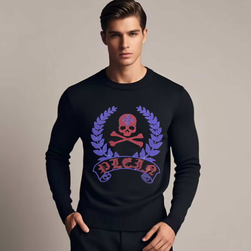Męskie bluzy z głową czaszki R – Winter Clothing English recenzja i cena