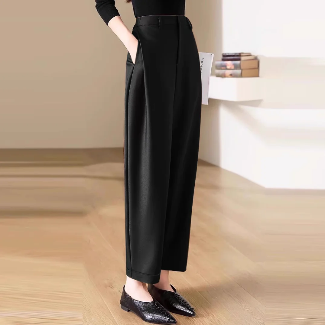 Spodnie z wysokim stanem spodn – Winter Clothing Aesthetic recenzja i cena