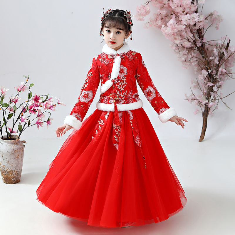 2024 dzieci jesień zima Hanfu  – Winter Clothing Baby Girl recenzja i cena