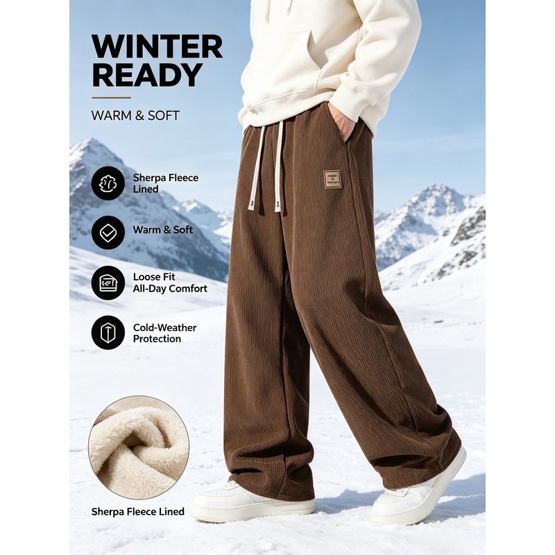 Męskie zimowe spodnie sportowe – Winter Clothes Shop recenzja i cena