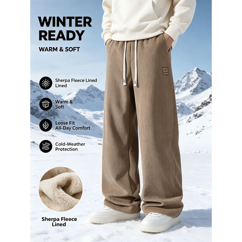 Męskie zimowe spodnie sportowe – Winter Clothes Shop recenzja i cena