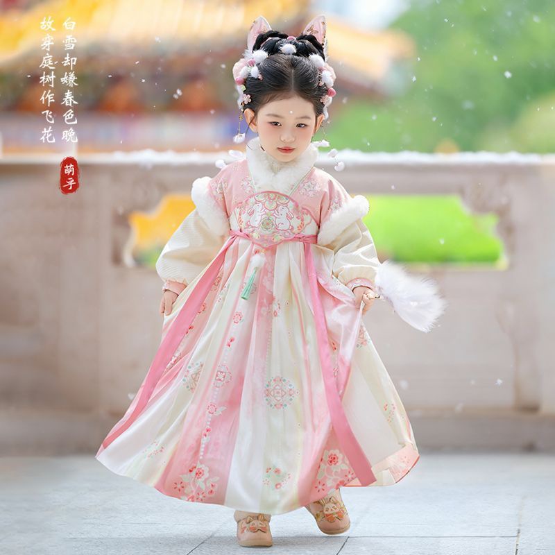Dziewczęca sukienka Hanfu na z – Winter Clothing Baby Girl recenzja i cena