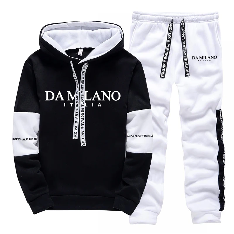 Czarno-biały męski dres na jes – Winter Clothing Pants recenzja i cena
