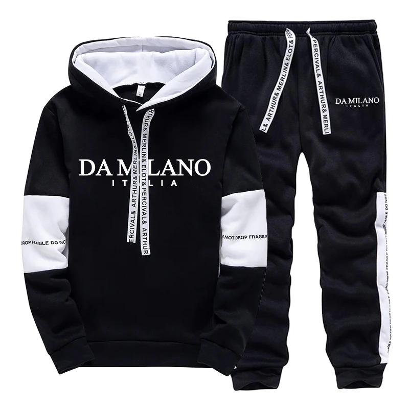 Czarno-biały męski dres na jes – Winter Clothing Pants recenzja i cena