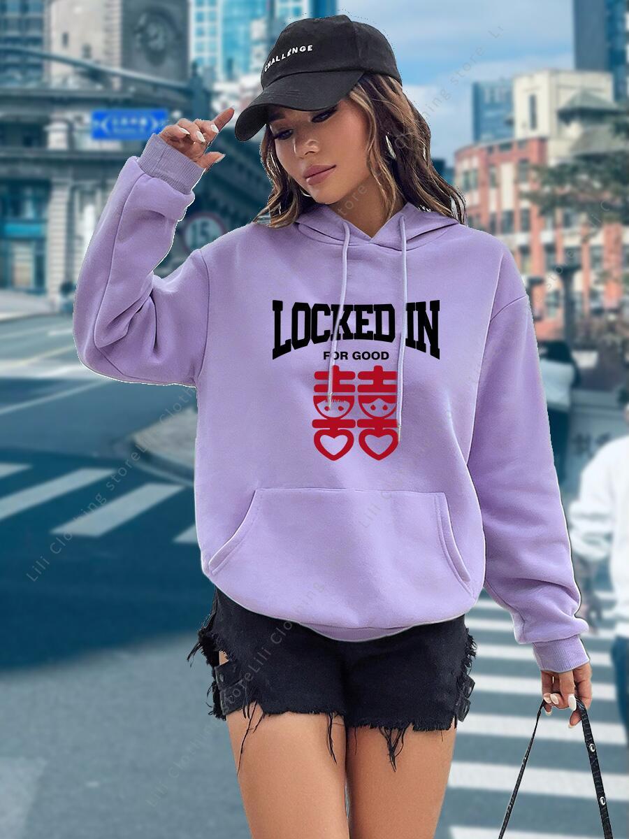 Śmieszne bluzy z nadrukiem lit – Winter Clothing Aesthetic recenzja i cena