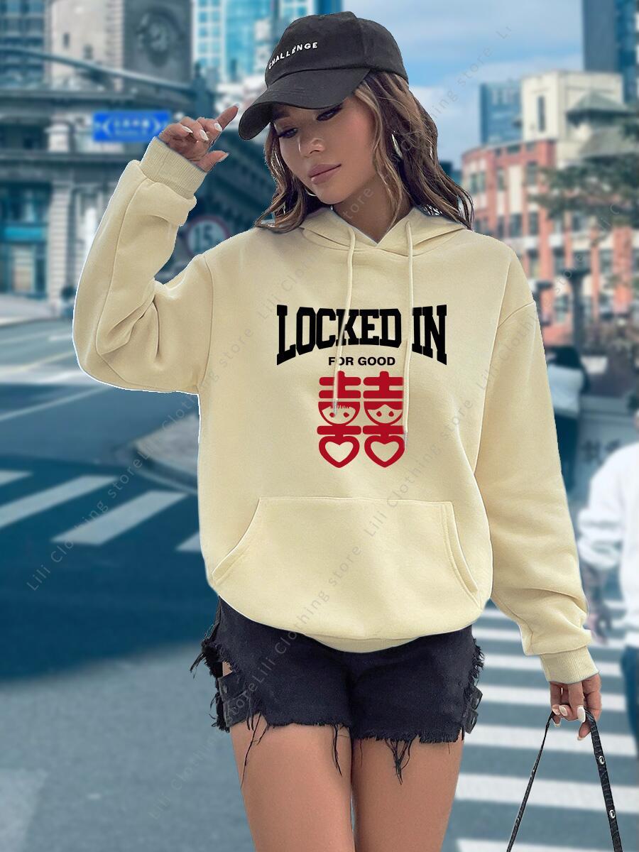 Śmieszne bluzy z nadrukiem lit – Winter Clothing Aesthetic recenzja i cena