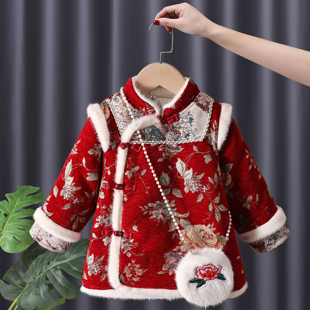 Zimowe Dziewczęce Hanfu Dzieci – Winter Clothing Baby Girl recenzja i cena
