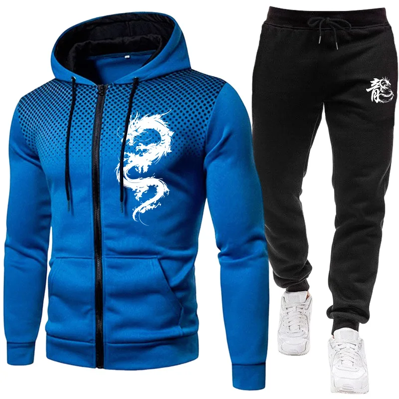 Męski Zestaw z Nadrukiem Smoka – Winter Clothing Pants recenzja i cena