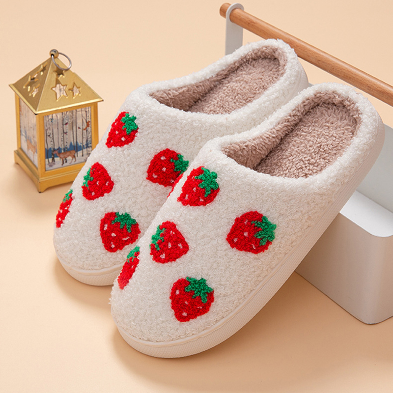 Damskie kapcie truskawkowe, do – Winter Clothing Material recenzja i cena