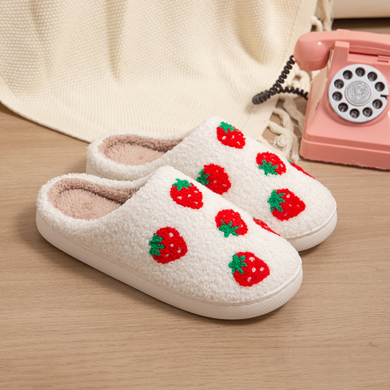 Damskie kapcie truskawkowe, do – Winter Clothing Material recenzja i cena